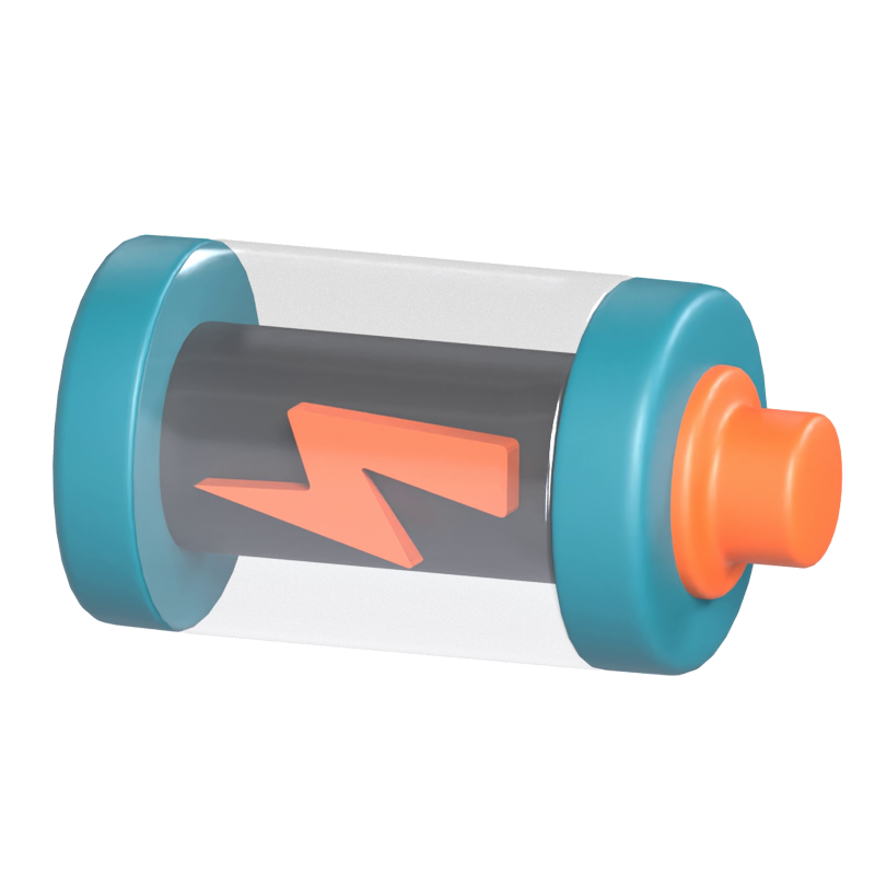 Charging Battery 3D Graphic