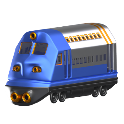 Train 3D Animated Icon 3D Graphic