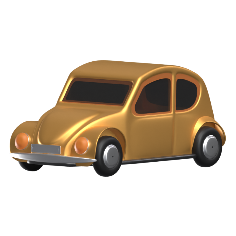 Icono animado de coche en 3D 3D Graphic