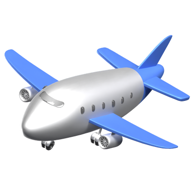 Airplane 3D Animated Icon  3D Graphic