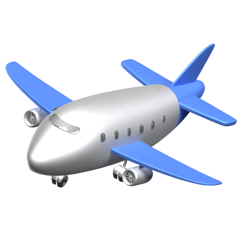 Airplane 3D Animated Icon  3D Graphic