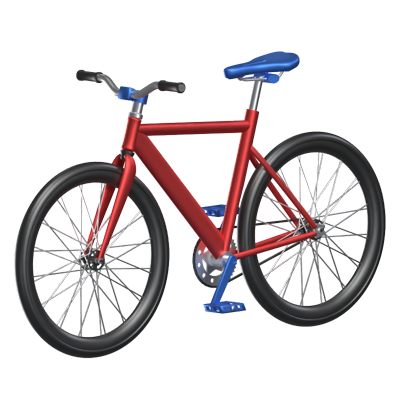 Bicycle 3D Animated Icon 3D Graphic