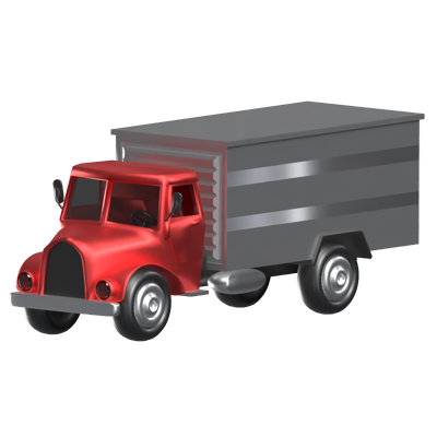 Truck 3D Animated Icon 3D Graphic