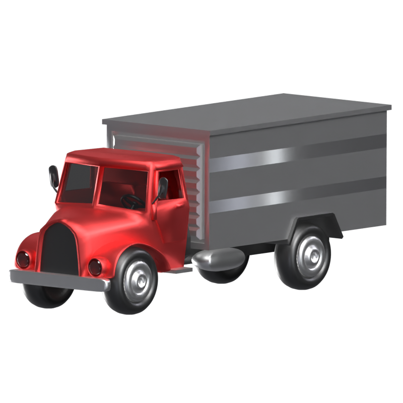 LKW 3D Animierte Ikone 3D Graphic