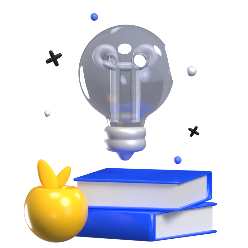 Knowledge 3D Animated Icon 3D Graphic