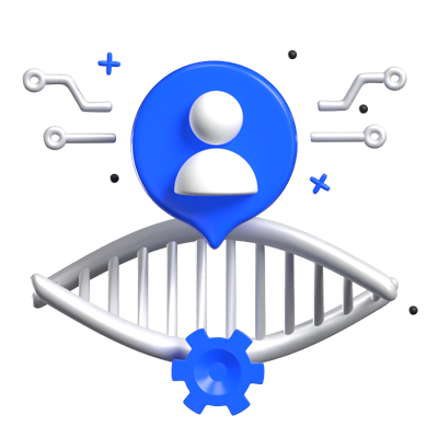 Genetic Engineering 3D Animated Icon 3D Graphic