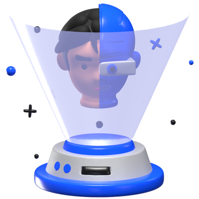 Hologram 3D Animated Icon 3D Graphic