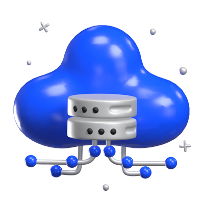 Cloud 3D Animated Icon 3D Graphic