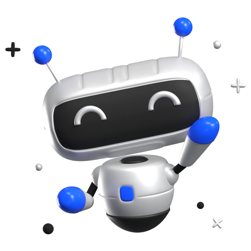 Robot 3D Animated Icon 3D Graphic