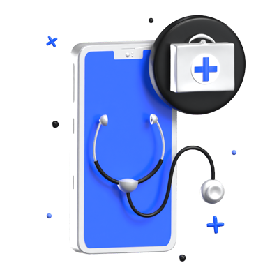 Digital Medicine 3D Animated Icon 3D Graphic