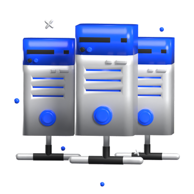 Server 3D Animated Icon 3D Graphic