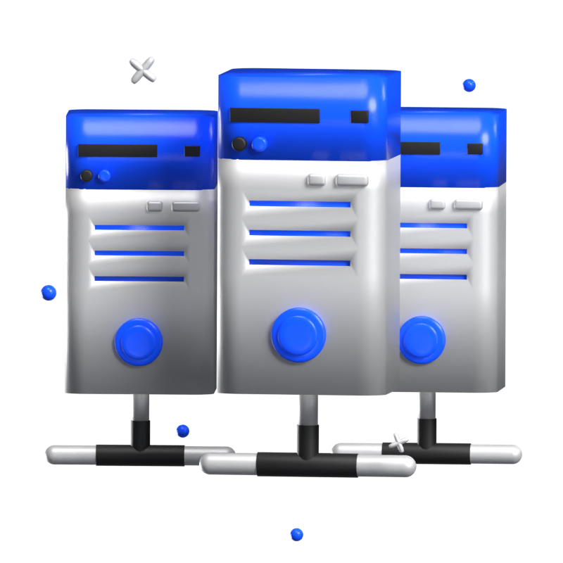 Server 3D Animated Icon 3D Graphic