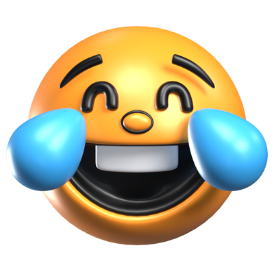 Laugh Face With Tears Of Joy 3D Icon 3D Graphic