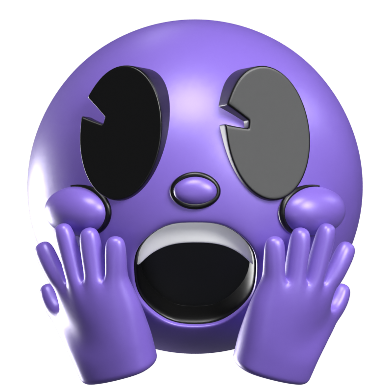 Shocked Icono 3D Modelo