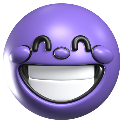 Beaming Face With Smiling Eyes 3D Icon 3D Graphic