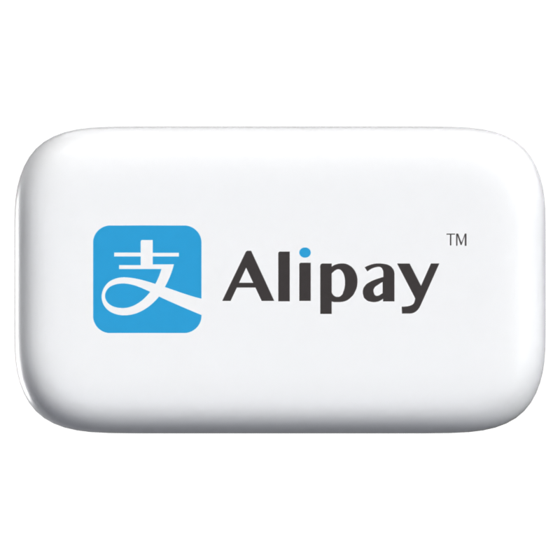 Pagamento com ícone 3D do Alipay