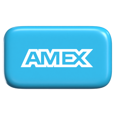 Amex 3D Icon Payment 3D Graphic