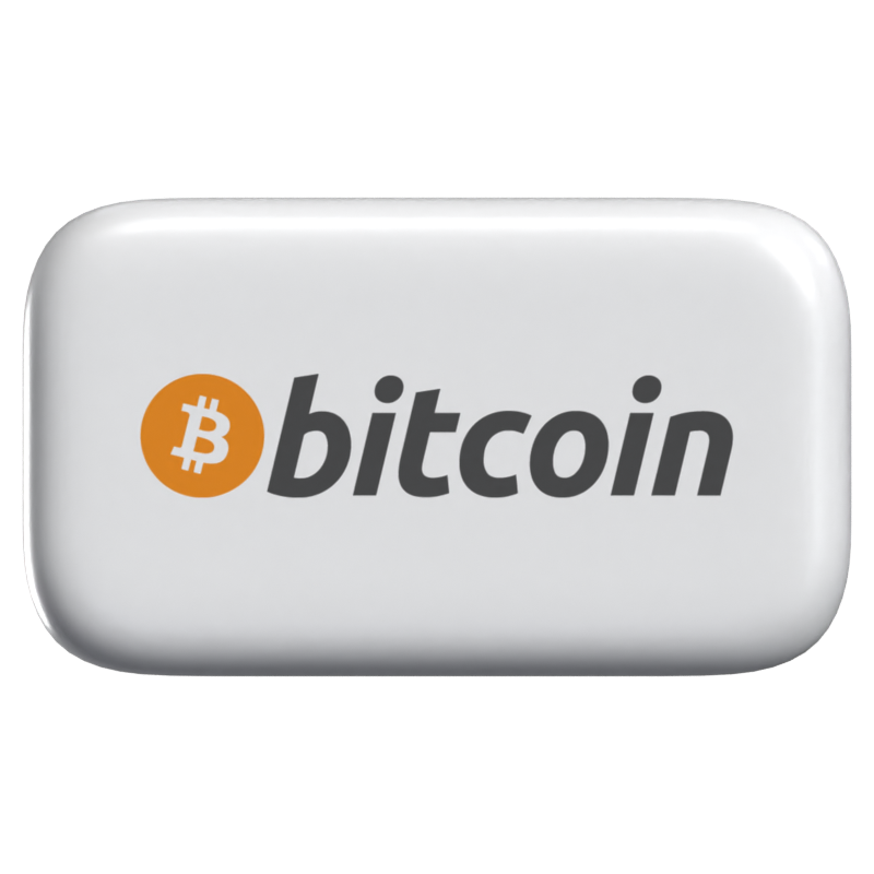 Bitcoin 3D Icon Zahlung