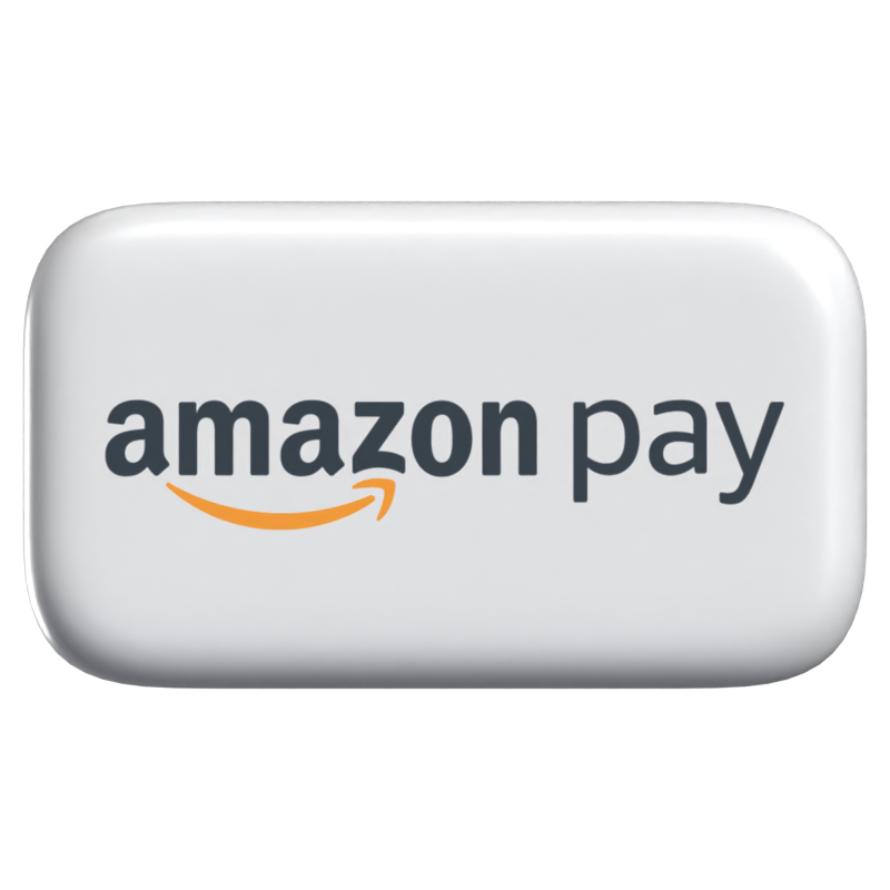 Pagamento com ícone 3D do Amazon Pay