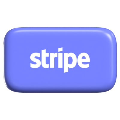 Stripe 3D Icon Payment 3D Graphic