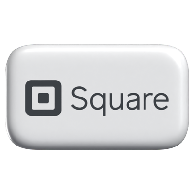 Square 3D Icon Payment 3D Graphic