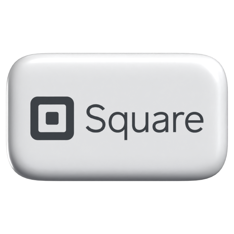 Square 3D Icon Payment