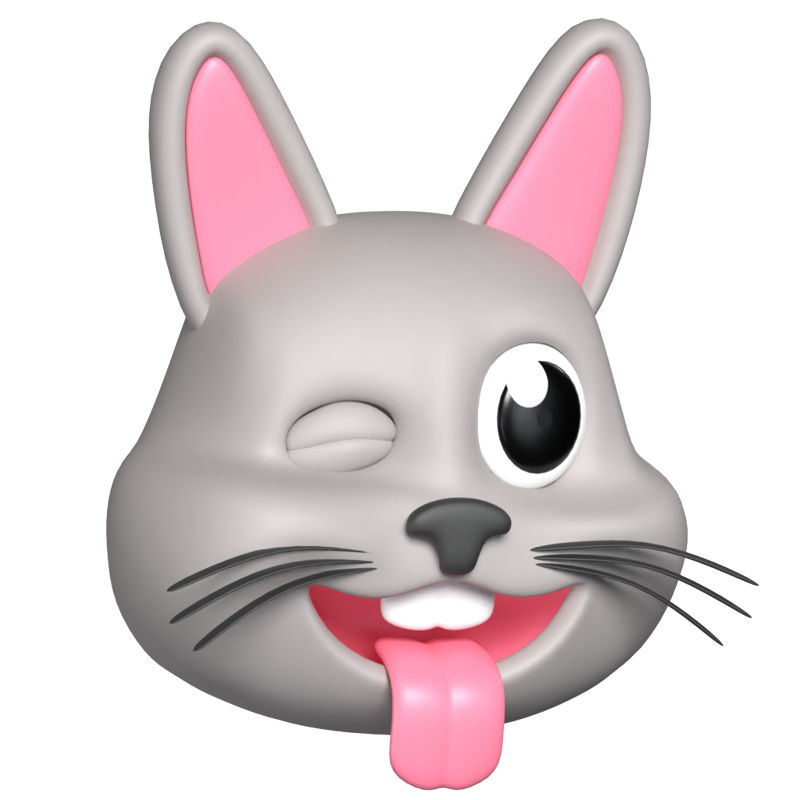 Rabbit 3D Graphic