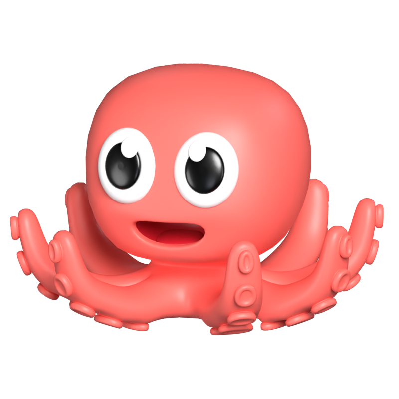 Octopus 3D Graphic