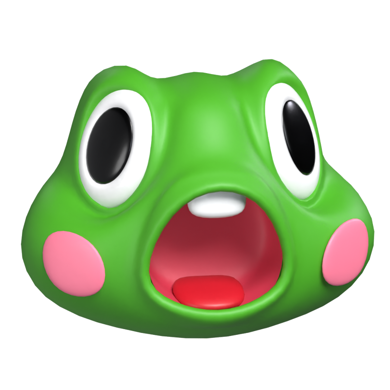 Frosch 3D Graphic