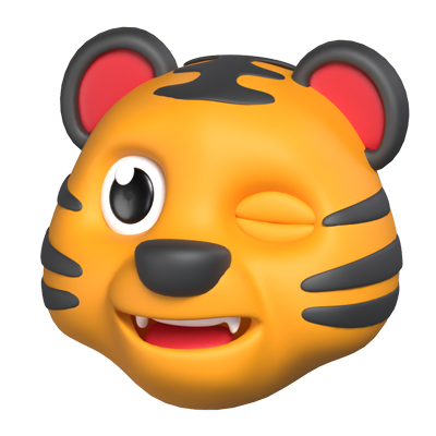 tigre 3D Graphic