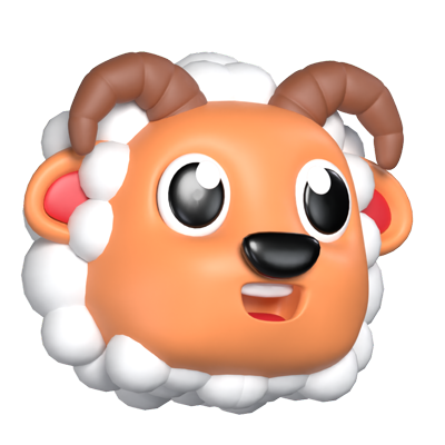 Sheep 3D Graphic
