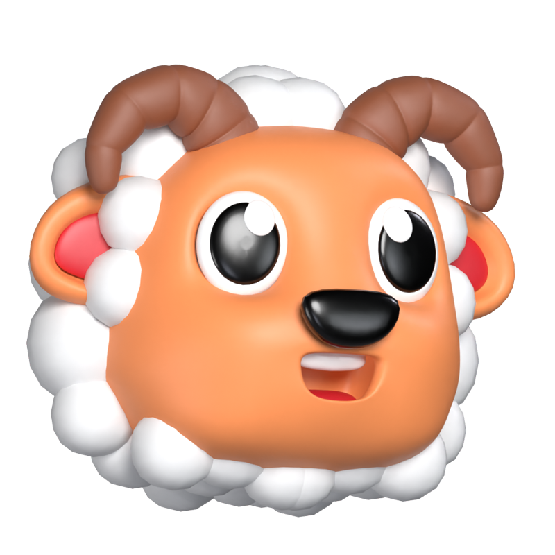 Sheep 3D Graphic