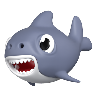tiburón 3D Graphic