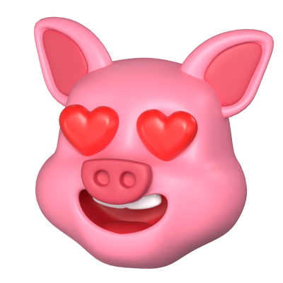 cerdo 3D Graphic