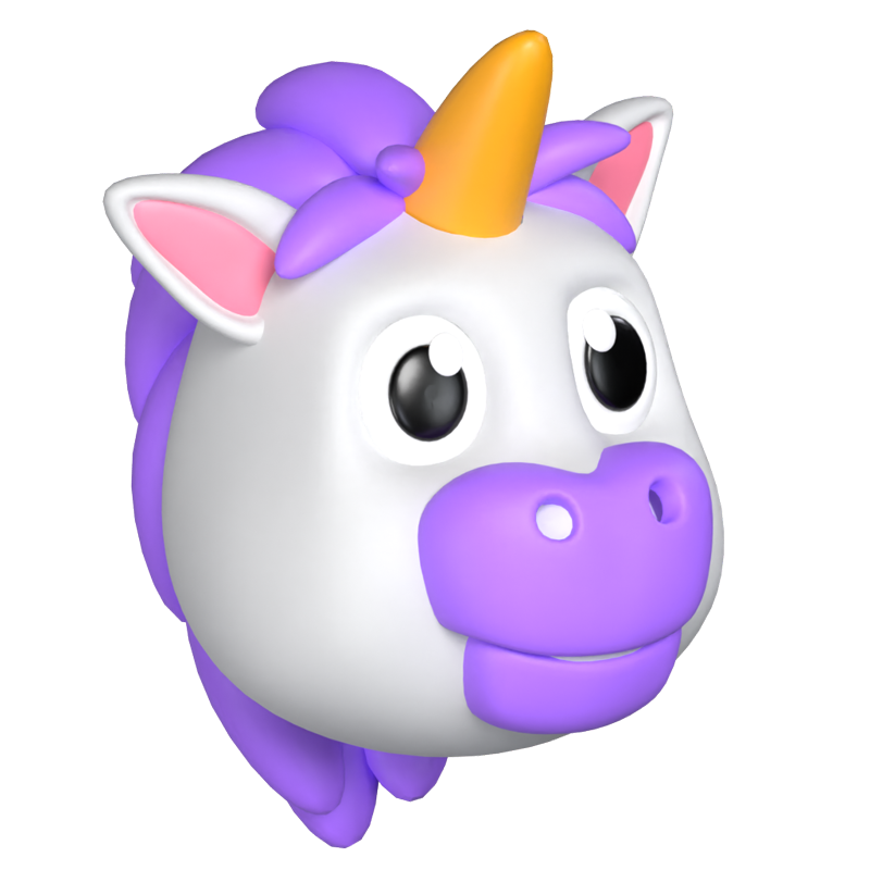 Unicornio 3D Graphic