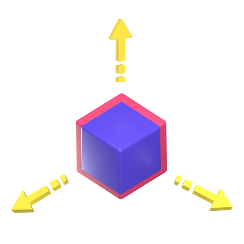 Scalability 3D Animated Icon 3D Graphic