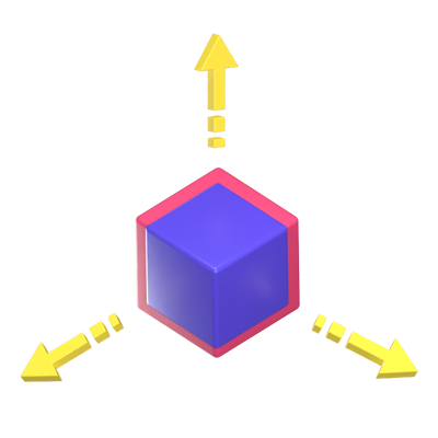 Scalability 3D Animated Icon 3D Graphic