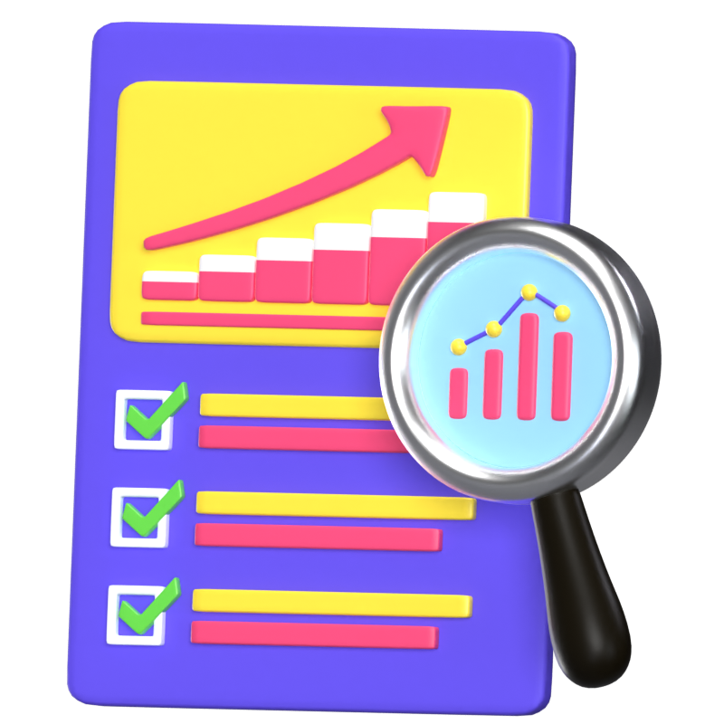 Market Validation 3D Animated Icon 3D Graphic