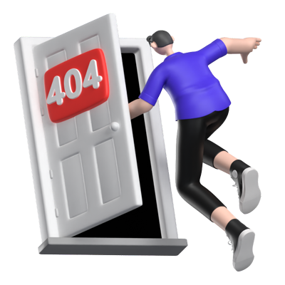 6 Empty State 404 3D Ilustration 3d pack of graphics and illustrations