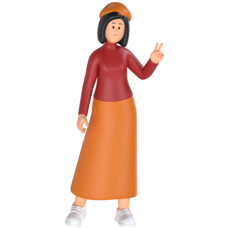 Frau 3D Graphic