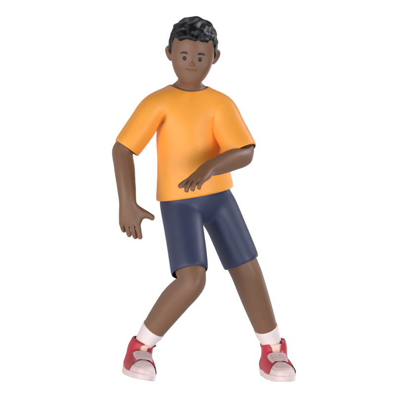 Boy Dancing 3D Graphic