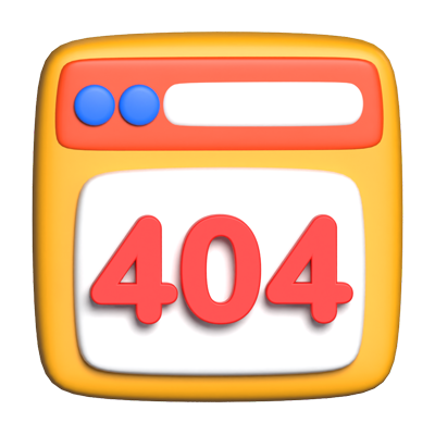 404 Sitio 3D Graphic