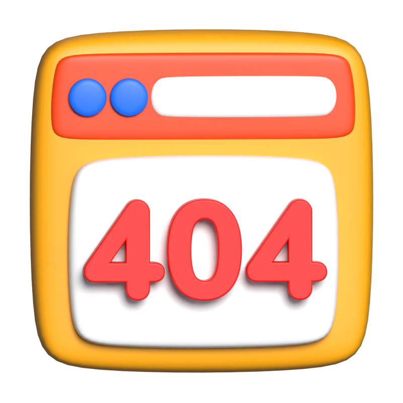 404 사이트 3D Graphic