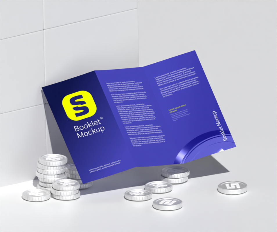 Brochure 3D Animated Mockup 3D Template