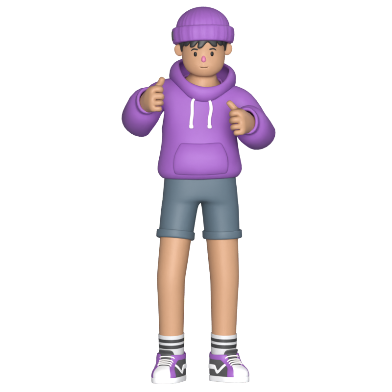 Casual Boy 3D Graphic