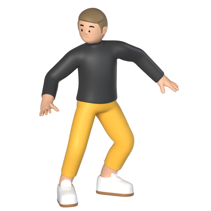 Hombre prevenido 3D Graphic