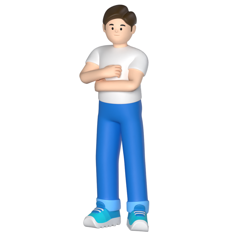 Casual Man 3D Graphic