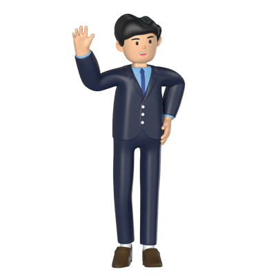 business man hola 3D Graphic