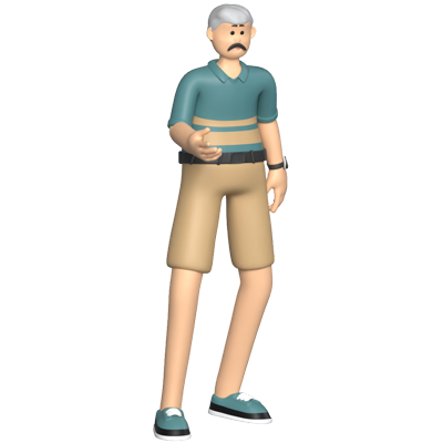 Grand Father 3D Graphic