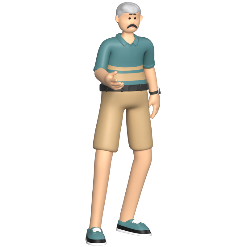 Grand Father 3D Graphic